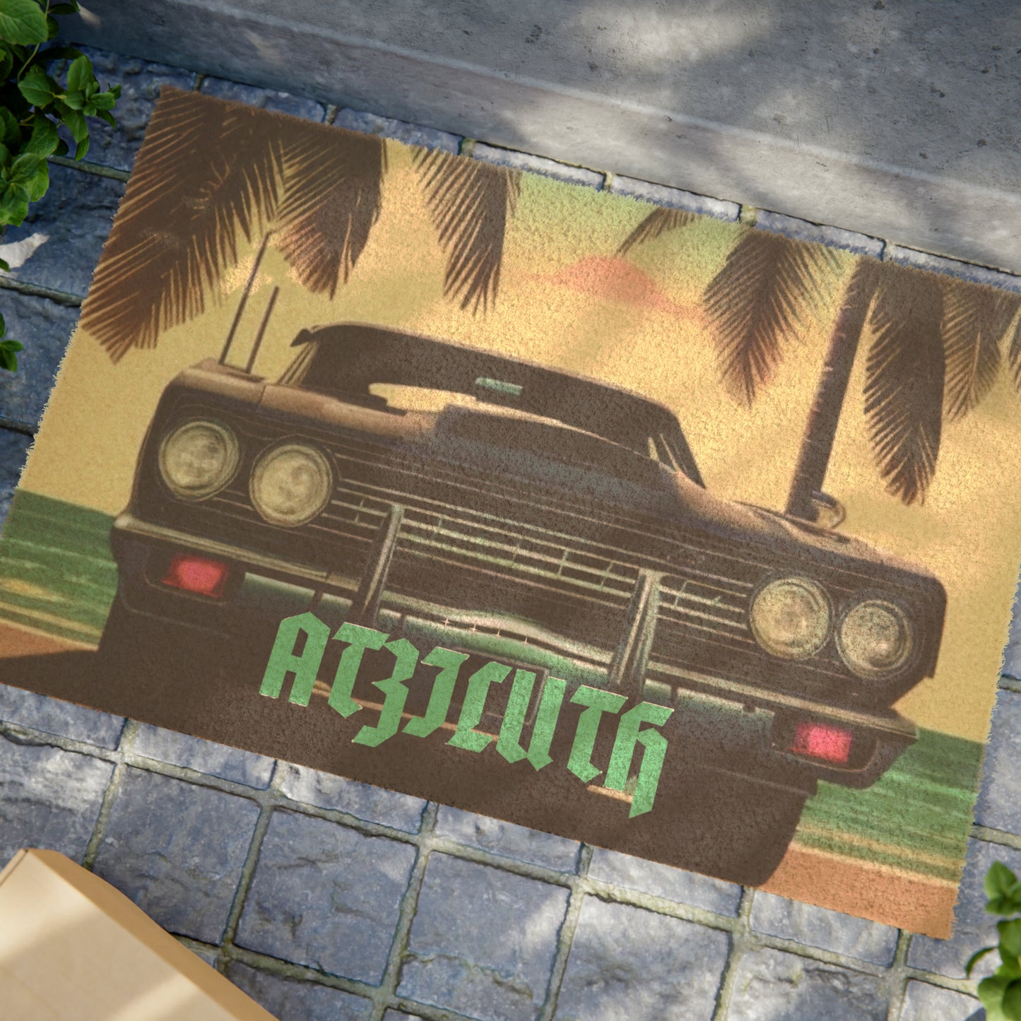 Atziluth Gallery "Beached Car" Doormat