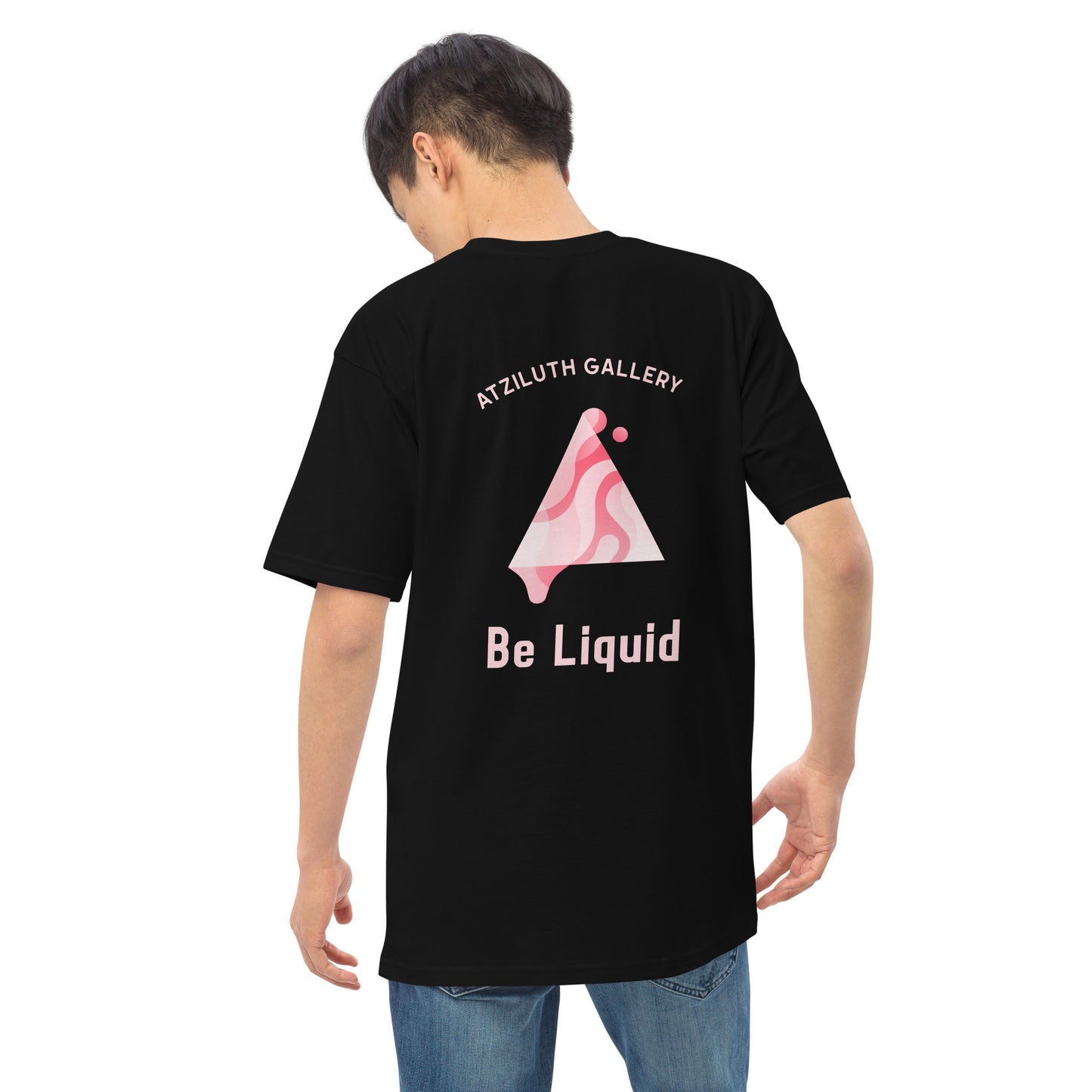 Atziluth Gallery "Be Liquid" Men’s premium heavyweight tee