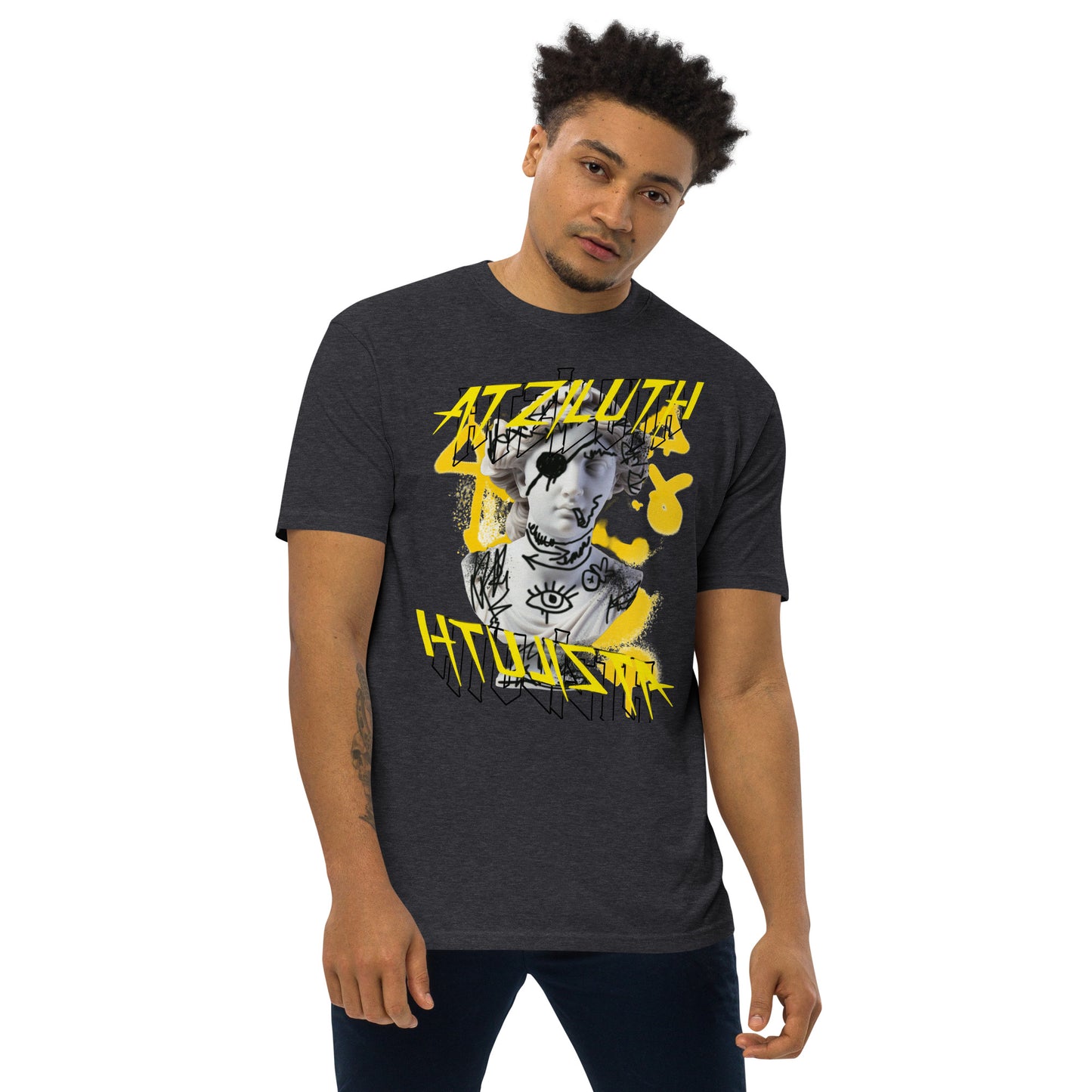 Atziluth Gallery "Replica Piece" Men’s premium heavyweight tee