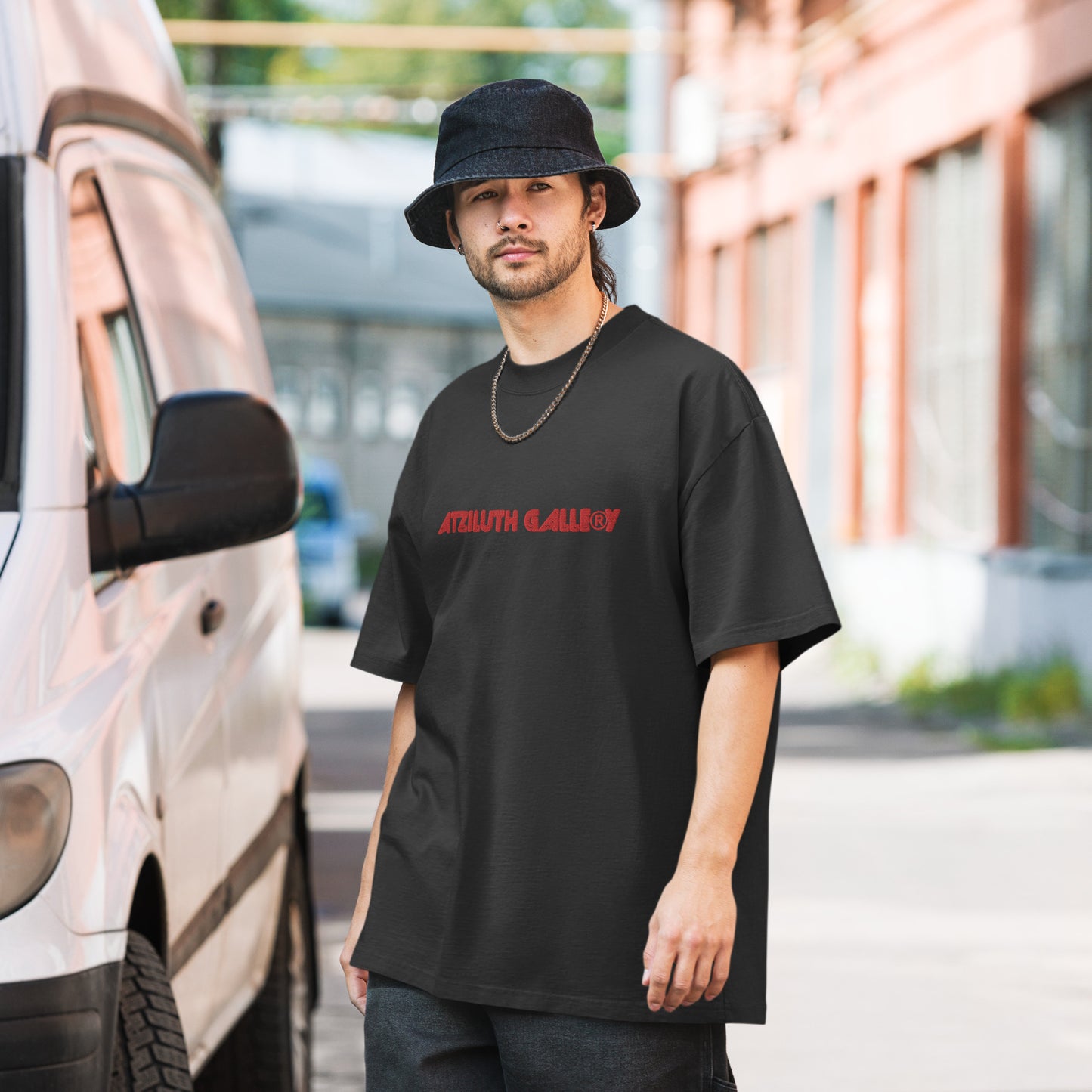 Atziluth gallery "Restricted" Oversized faded t-shirt