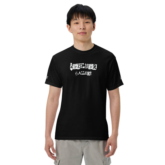 Atziluth Gallery "Scrapbook Print" garment-dyed heavyweight t-shirt