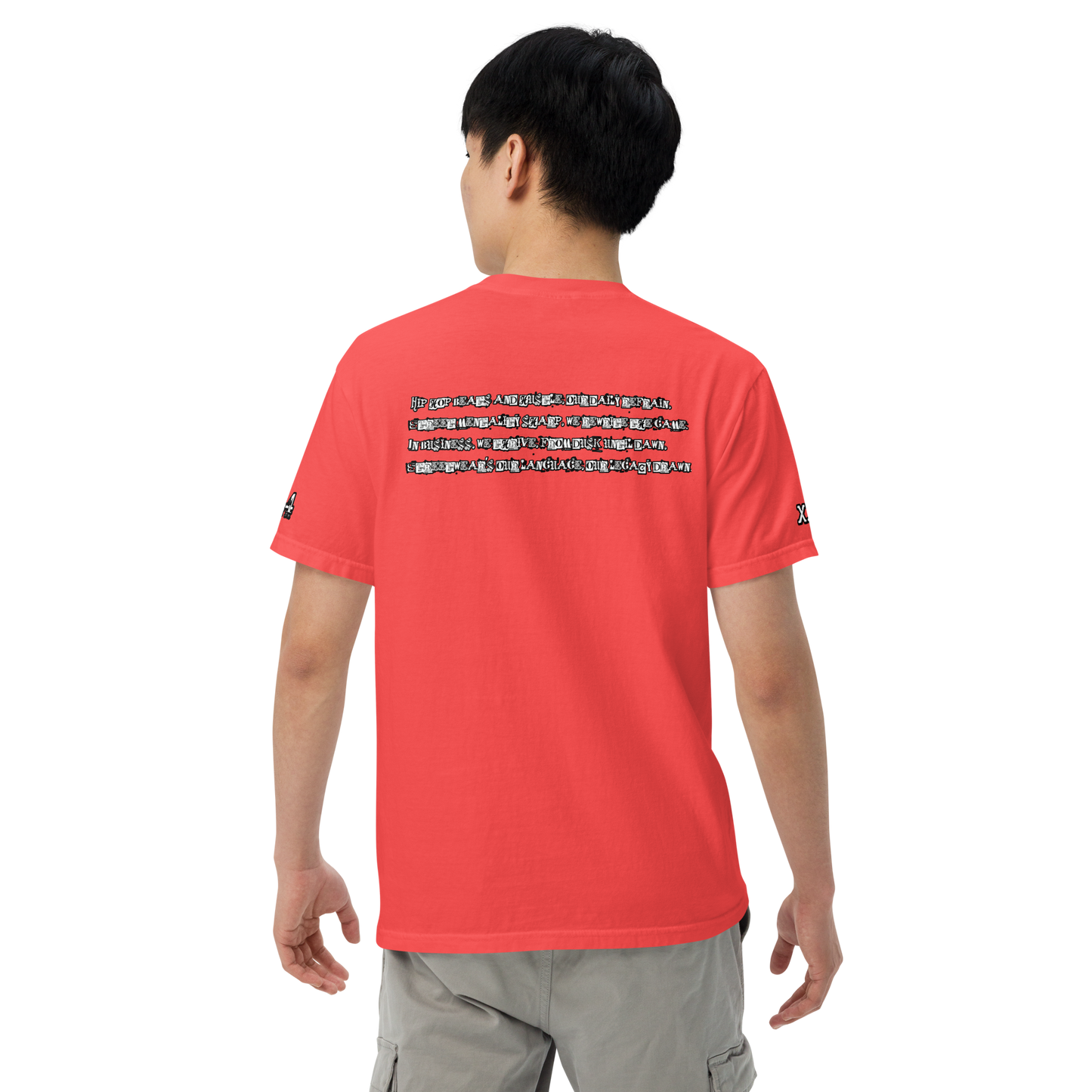 Atziluth "Scrapbook Print" garment-dyed heavyweight t-shirt
