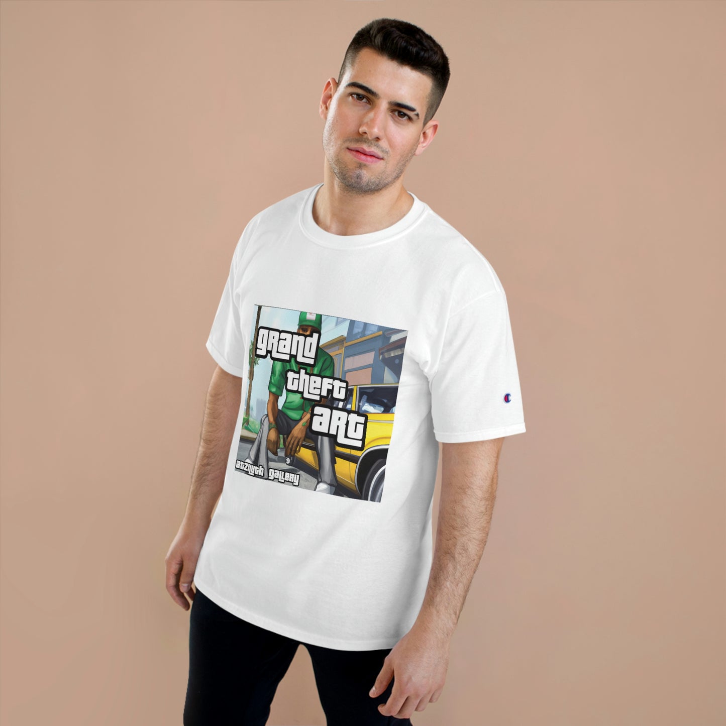 Atziluth Gallery x Champion "Grand Theft Art" T-Shirt