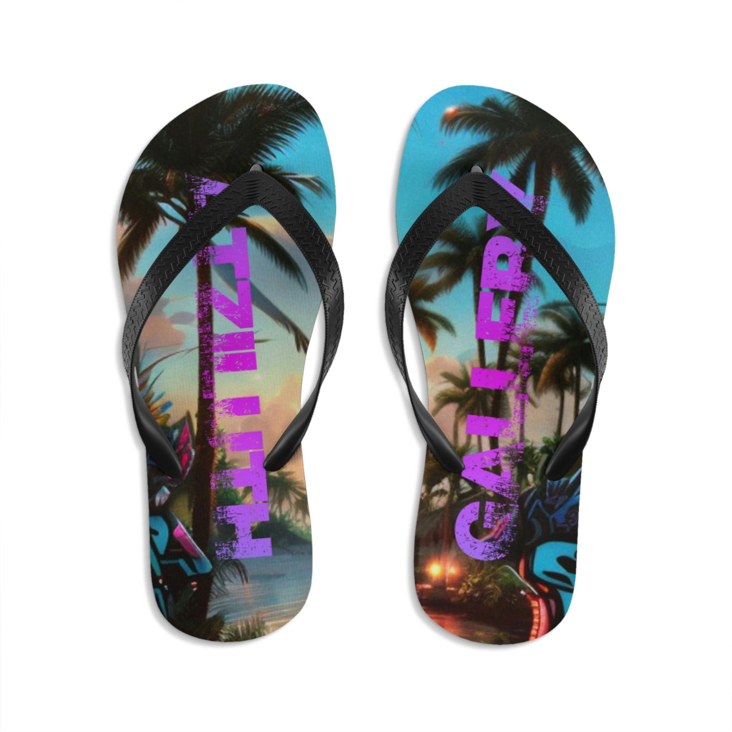 Atziluth Gallery " Island Vibes " Hip Flops