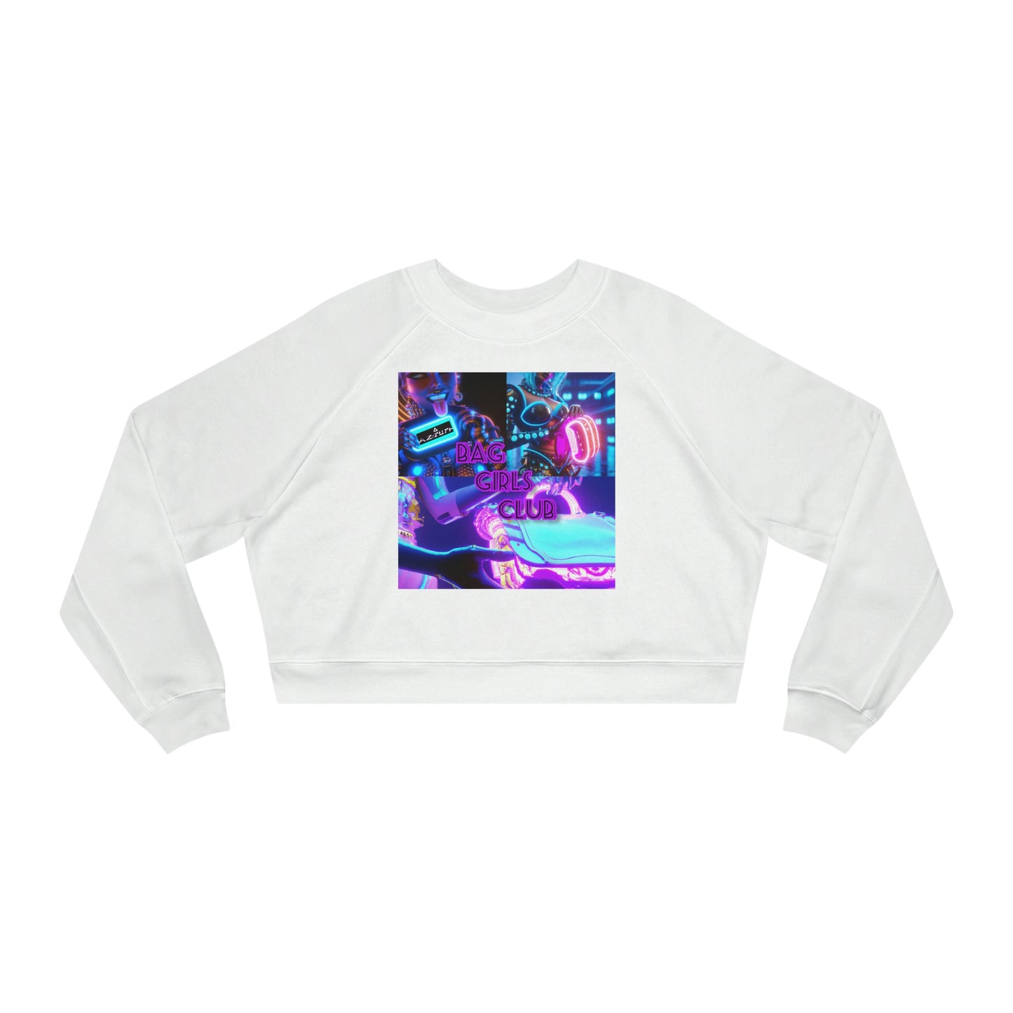 Atziluth Gallery Womens Cropped Sweater "Bag Girls Club"