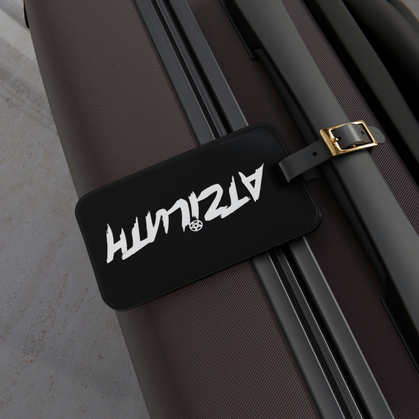 Atziluth Gallery " Merch Tag " Leather Strap